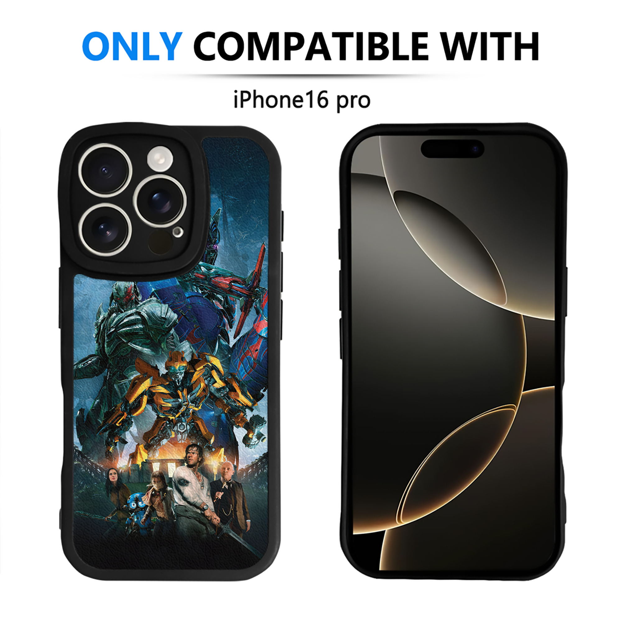 （画像用） Transformers トランスフォーマー 【iPhone 16シリーズ対応】シリコンスマホケース（レザー調） 材質：シリコン